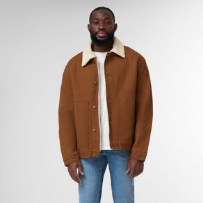 Garage Men's Denim Sherpa Lined Jacket