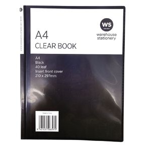 WS Clear Book Overlay 40 Leaf A4