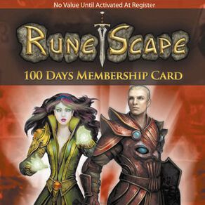 Runescape 100 Days Membership Card